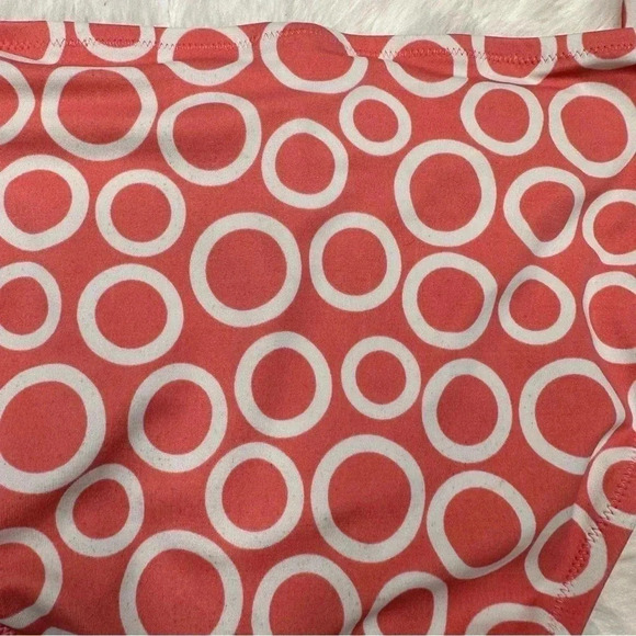 Victoria’s Secret Swim Bottoms Bikini Tie Sides Circles Peach & White Size Large - Picture 12 of 16
